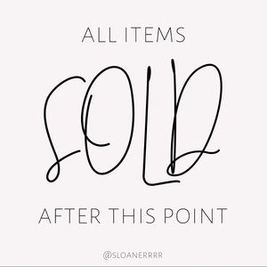 SOLD AFTER THIS POINT